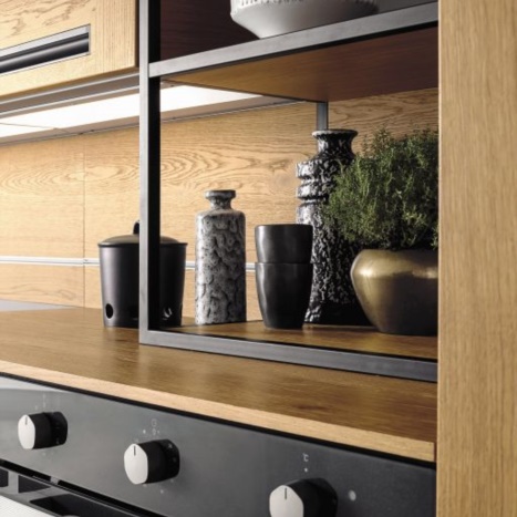 Cucina Frame particolare in rovere 