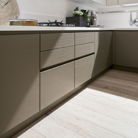Cucina Zenzero in variante verde 