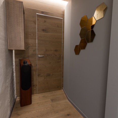 Porta complanare in rovere 